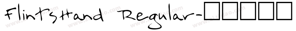 FlintsHand Regular字体转换